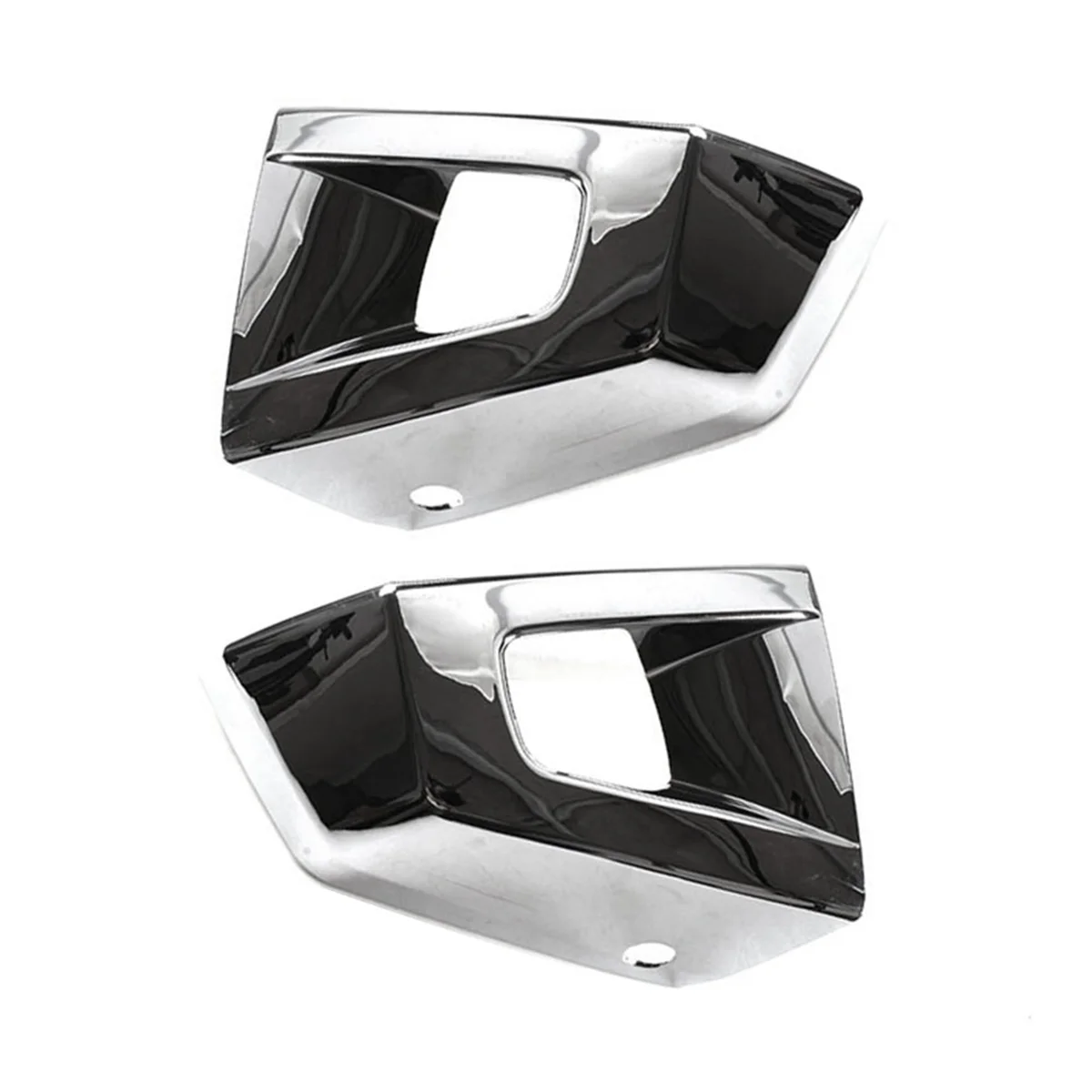 

1Pair Car Front Bumper Corner Cover Trim ABS Chrome for Hummer H3 H3T 2006-2010 Grill Racing End Cap Decorative Frame