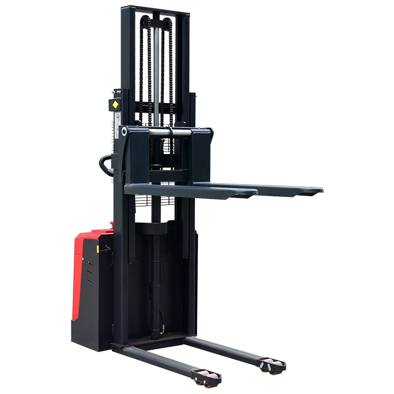 New Style 1.5 T Standing Position Electric Pallet Forklift Full Electric Pallet Stacker With Pedal