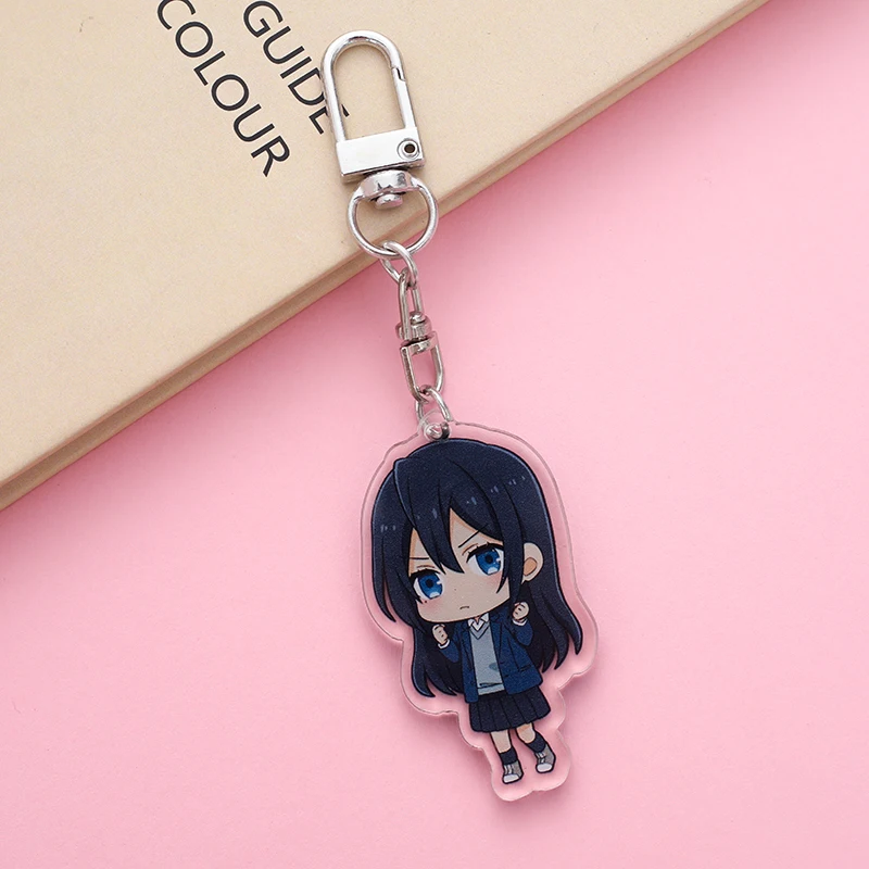 Sweet Anime Horimiya Cosplay Keychain Miyamura Izumi Hori Kyoko Yoshikawa Yuki Acrylic Figure Key Chain Bag Charm Gift for Fans