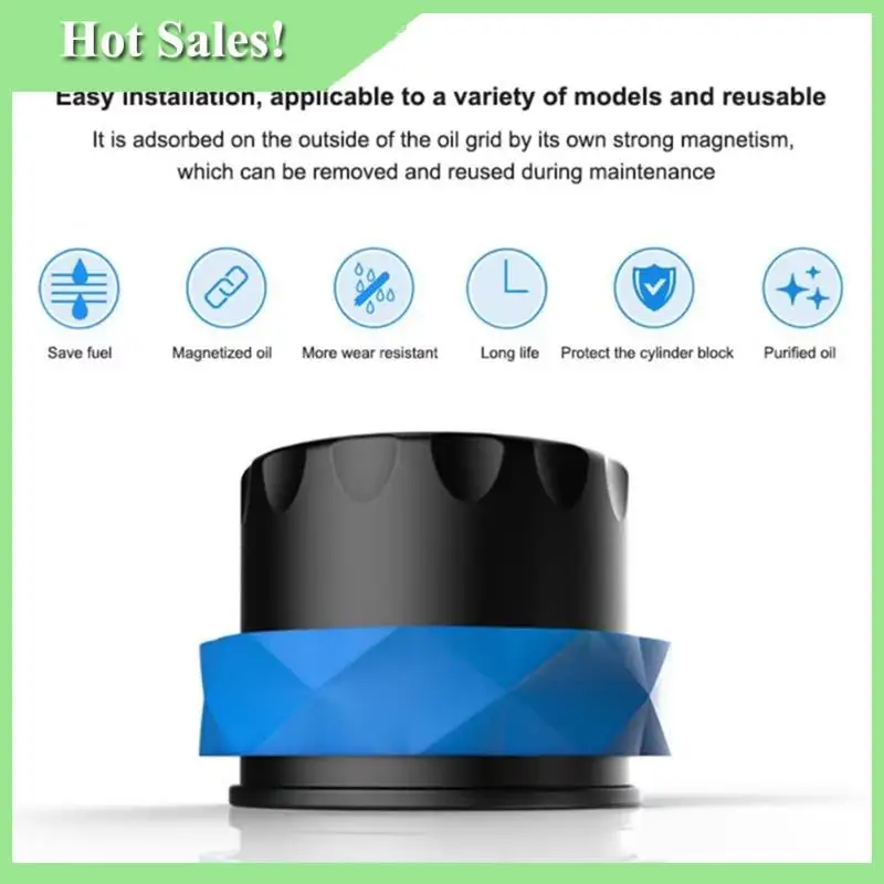 

-A99Z Auto Engine Oil Magnetic Purification Filter, Strong Magnet For Iron Impurity Removal
