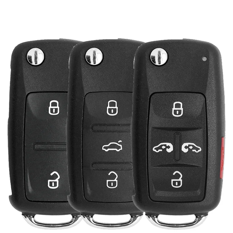 Remote Folding Key Shell 3 Buttons Skoda Seat Polo Flip Fob Car Key Case For VW VOLKSWAGEN Tiguan Golf Sagitar Polo MK6 Beetle