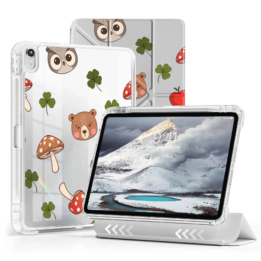 

Adorable Owl & Teddy Bear Tablet Case For iPad Pro 2025 Mini 6 7 Air 4 5 M3 M2 M4 11inch 11th 10th 9th 8th 7th 12.9inch Holder