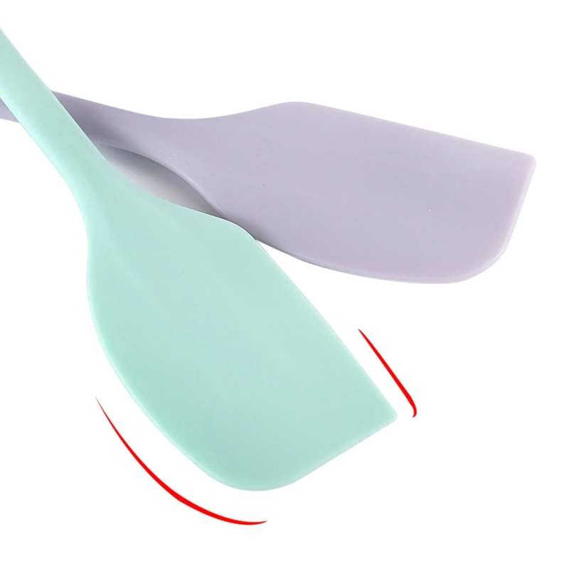 R1WA Silicone Cream Butter Spatula Batter Scraper Butter Mixer Cake Brushes Baking