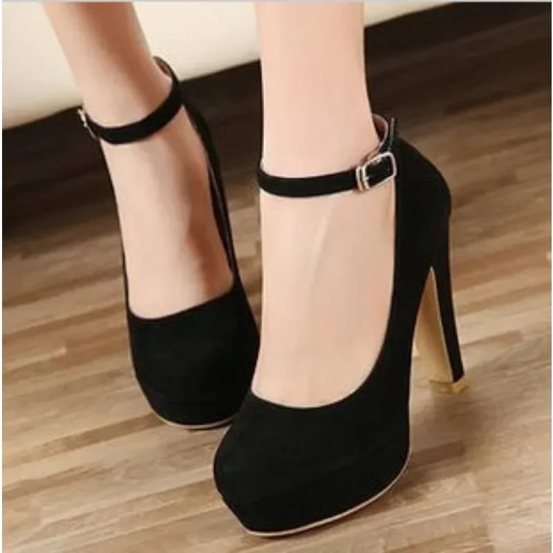 2023 Woman Pumps Autumn Thick Heel Shoes Ol High-heeled Shoes Female The Trend of Ultra High Heels Female Shoes