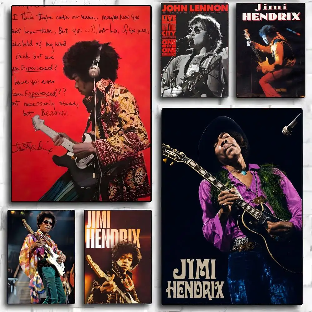 POP Guitarist J-Jimi Hendrix Poster Painting And Print Wall Art Picture For Home Room Decor Gifts