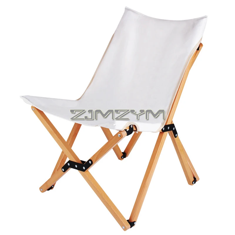 Outdoor Camping Butterfly Chair, Folding Beach Chair with Carry Bag, Portable Reclining Chair for Camping, Picnic, Beach