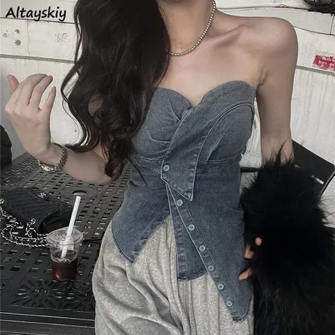 Женские джинсовые маечки Altayskiy