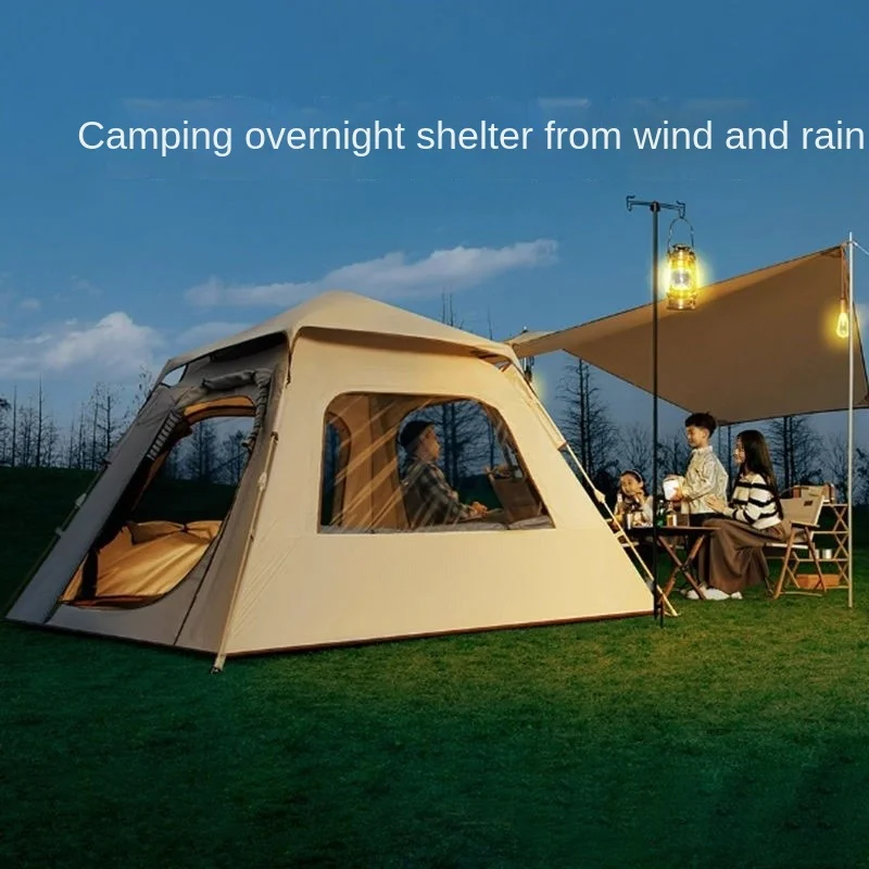 

Portable Canopy Integrated Tent Outdoor Folding Picnic Camping Equipment Fully Automatic Rain And Sun Protection Thickening 2024