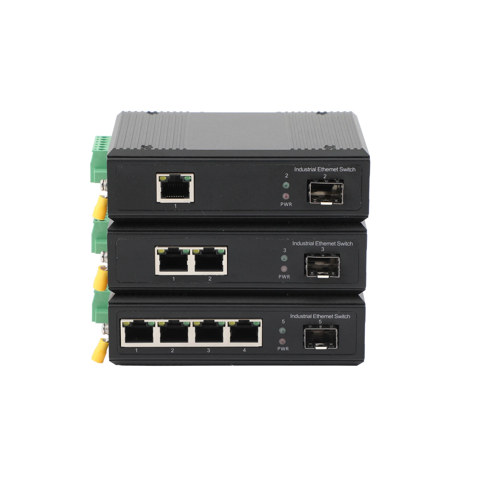 1 個 100M/1000M SFP 産業用コンバータ 1 SFP から 1/2/4 POE トランシーバー 10/100/1000M 光ファイバースイッチ産業用ネットワーク