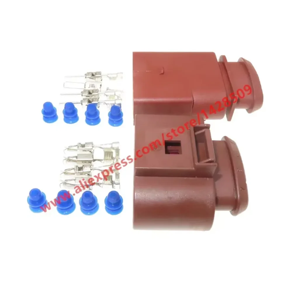 1 Set 4 Pin 3.5mm Waterproof Female Male Auto Oxygen Sensor Harness Plug For VW 1J0973824A 1J0973724A