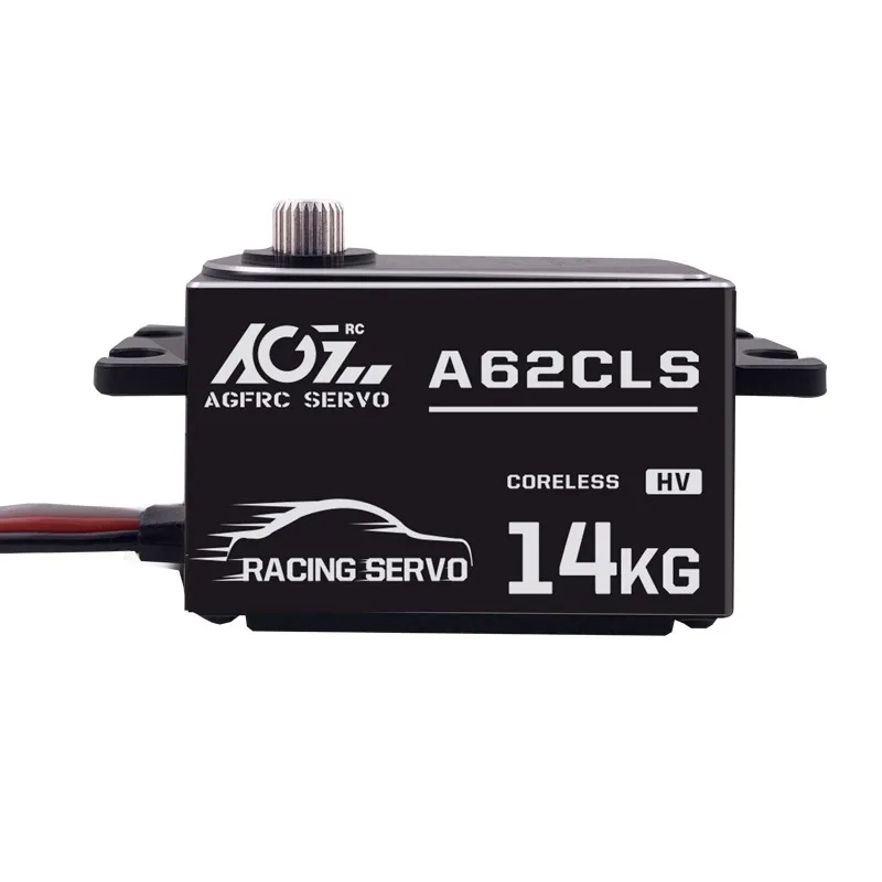 AGF 8.4V HV14kg Programmable Low Profile Digital Servo CNC Metal Gear A62 CLS 0.074sec High Speed 1/10 RC Drift Racing Futaba