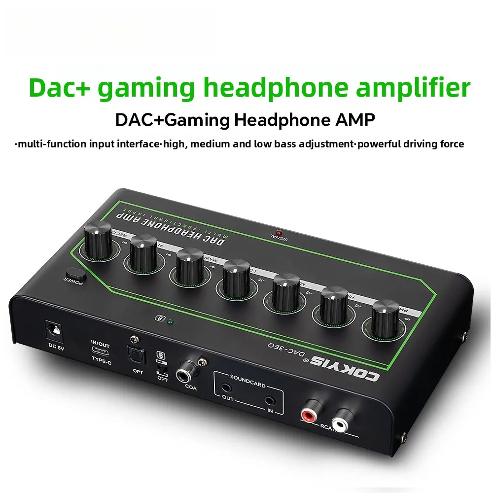 

Multifunctional Headset Amplifier, Built-in Bluetooth Mobile Phone Computer Game RCA Digital Analog Earamp