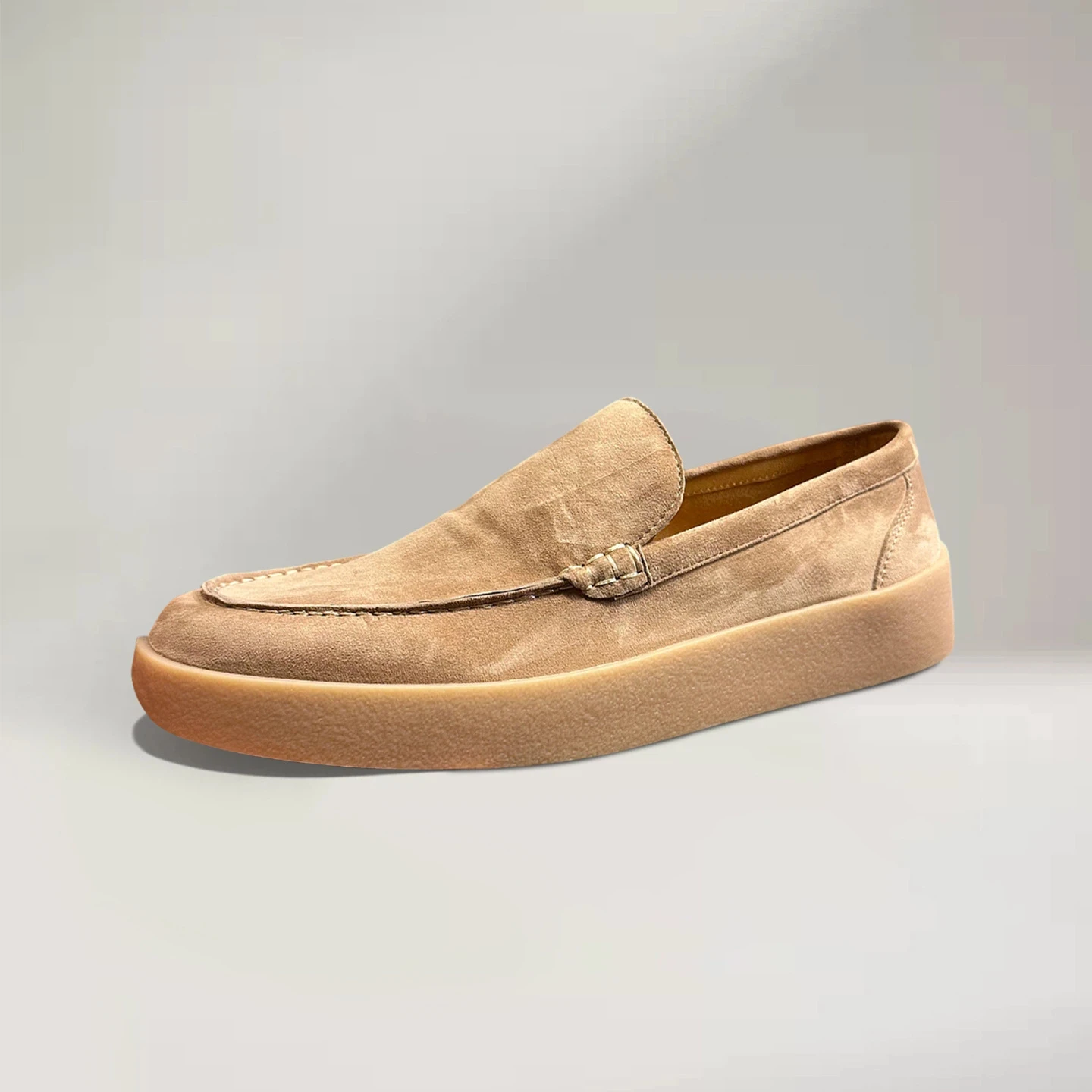 YETTIES Men's Cashmere-Soft Suede Espadrille Loafers | Slip-On Lightweight Comfort Driving Moccasins for Casual Daily Wear