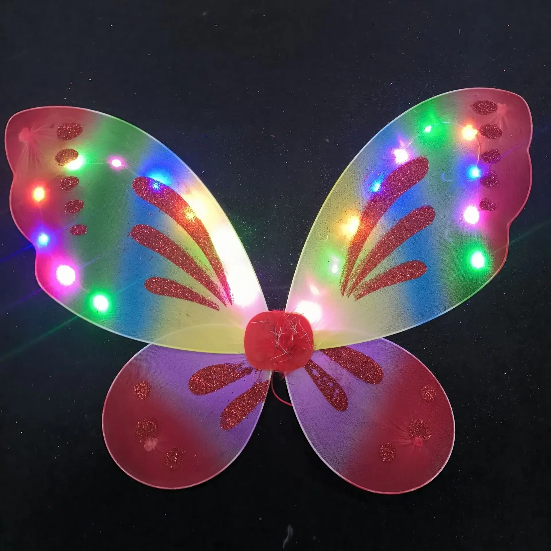 Girls Butterfly Fairy Wings Fairy Costume Sparkle Princess Wings Party Favor Toddler Dress Up Fairy Wings Costume Props 45x57cm