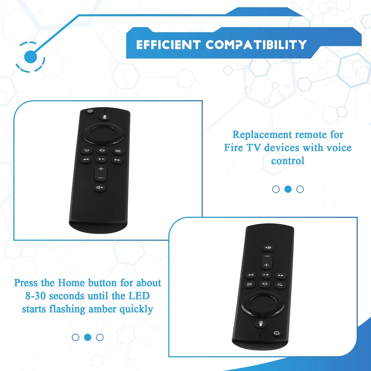 New Universal Voice Remote Control Compatible with Amazon Fire TV Stick / Fire TV Cube / Fire TV Stick 4K Remote Control