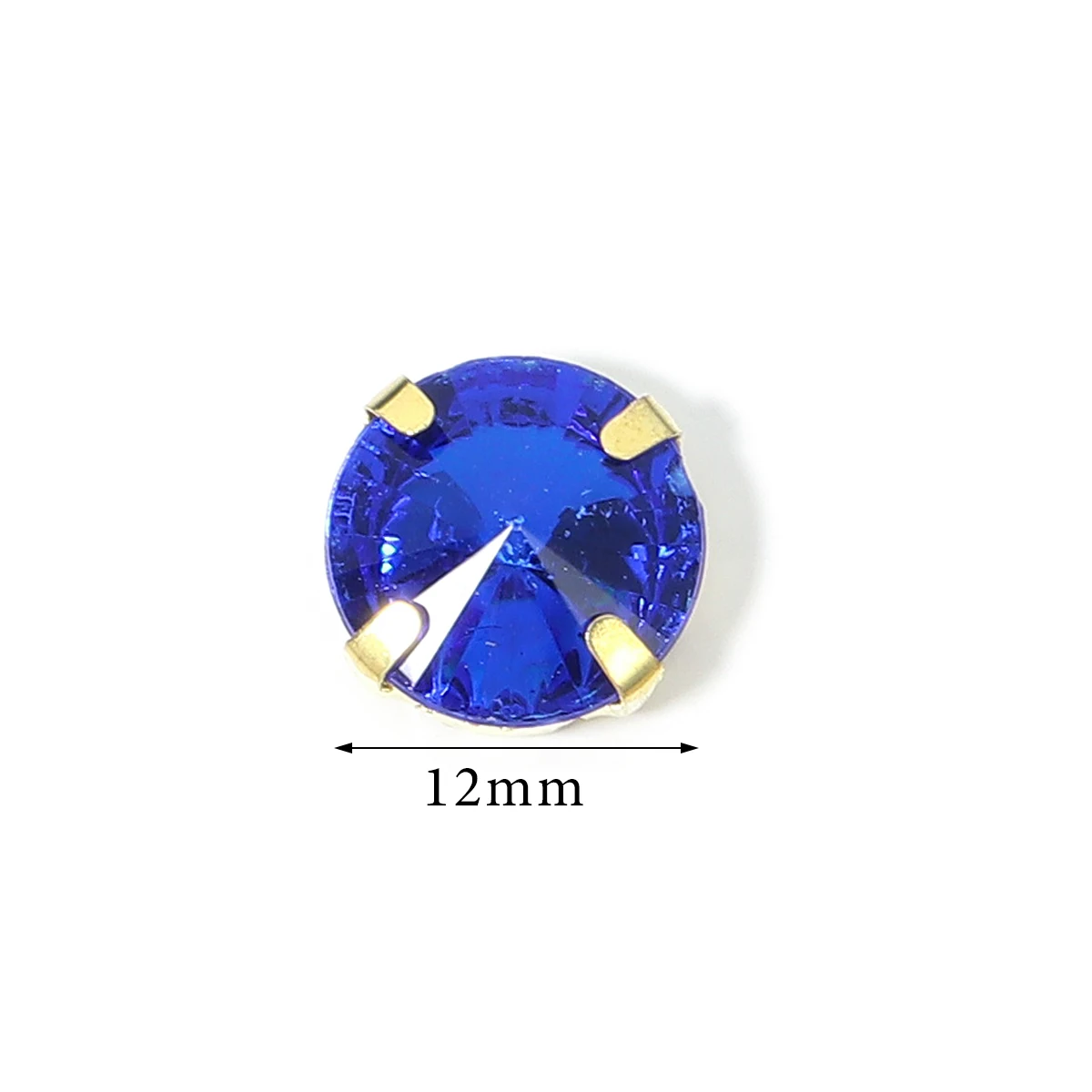 30pcs/lot Stainless Steel Rhinestones With Claw Metal Round Crystal Beads Gold Base For DIY Clothes Sewing Accessories