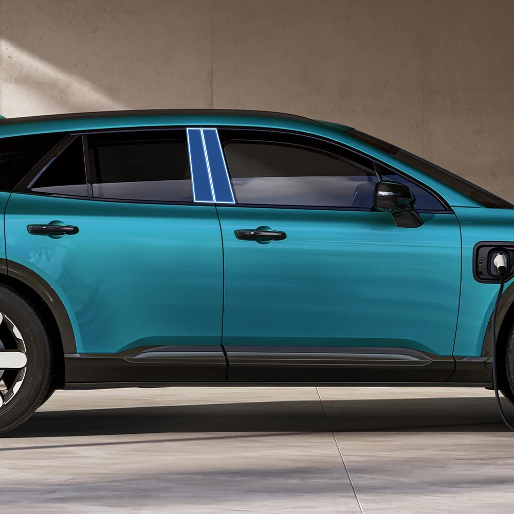 Für Honda Prologue 2024-2025 Vorgeschnittene PPF Auto B-Säulen-Schutzfolie TPU Anti-Kratz-Schutzfolie Transparente Zierleistenabdeckung Auto-Außenbereich