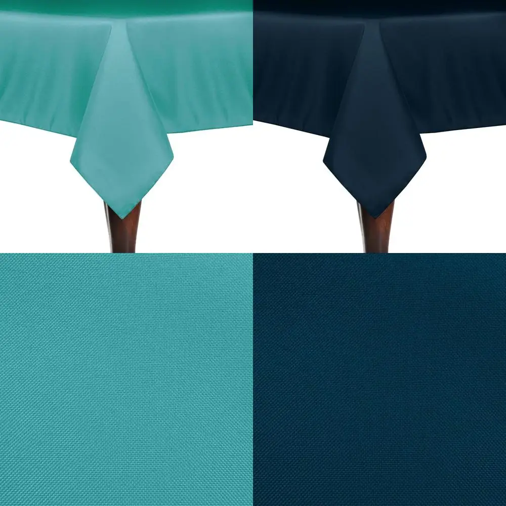 

Polyester Tablecloth 84x84 Square, Machine Washable, Stain and Wrinkle Resistant for Dining, Even Surfaces