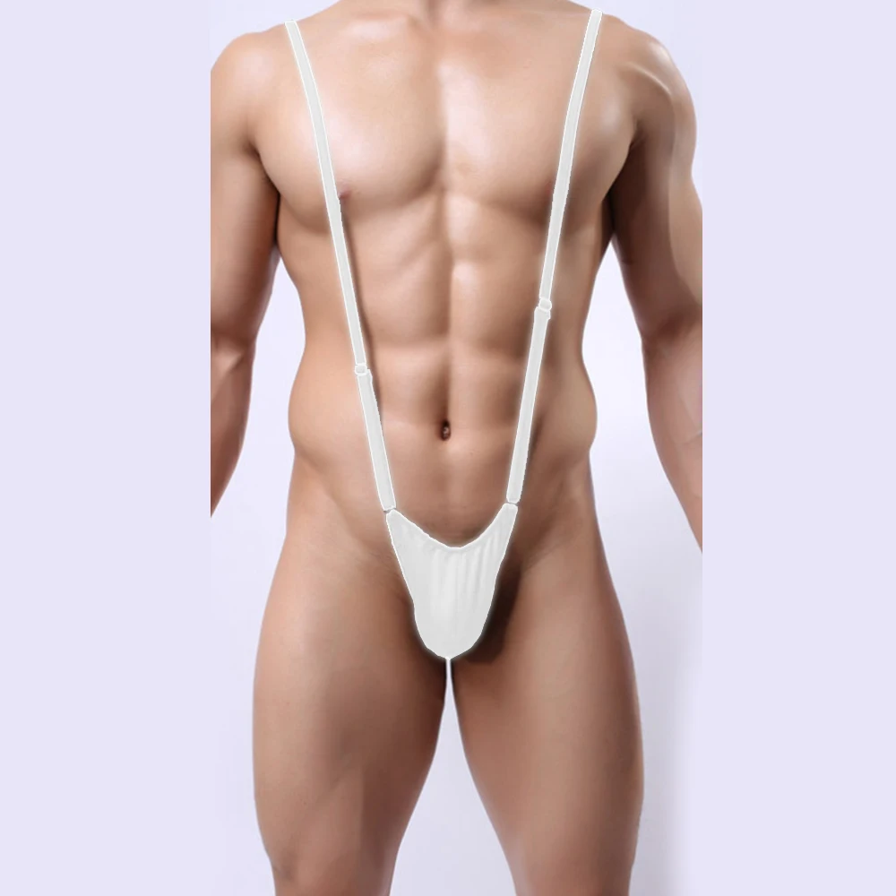 

Men Suspender Adjustable Straps Bodysuit Sexy Convex Pouch Thong Panties Jockstrap Backless Open Butt Underwear Erotic Lingerie