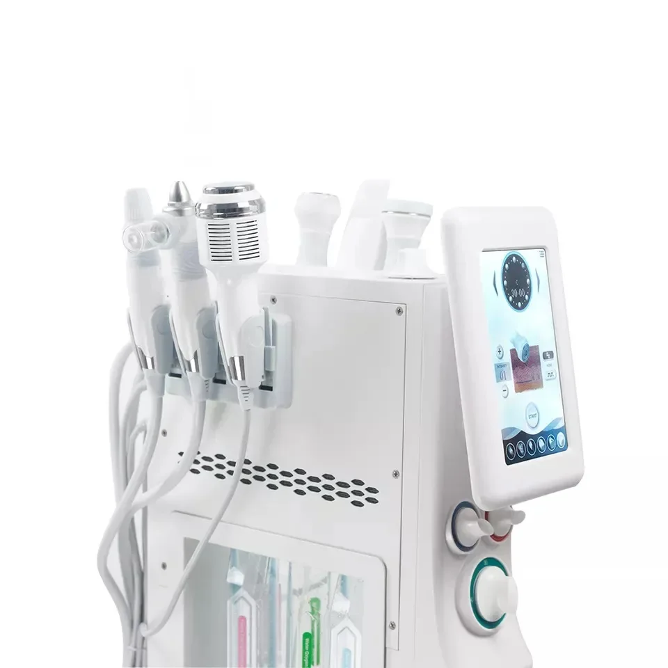 Nieuwste 6-in-1 Dermabrasie Gezichtsverzorging Machine Microdermabrasie Facial Lifting Huid Reiniging Gezicht Whitening Machine