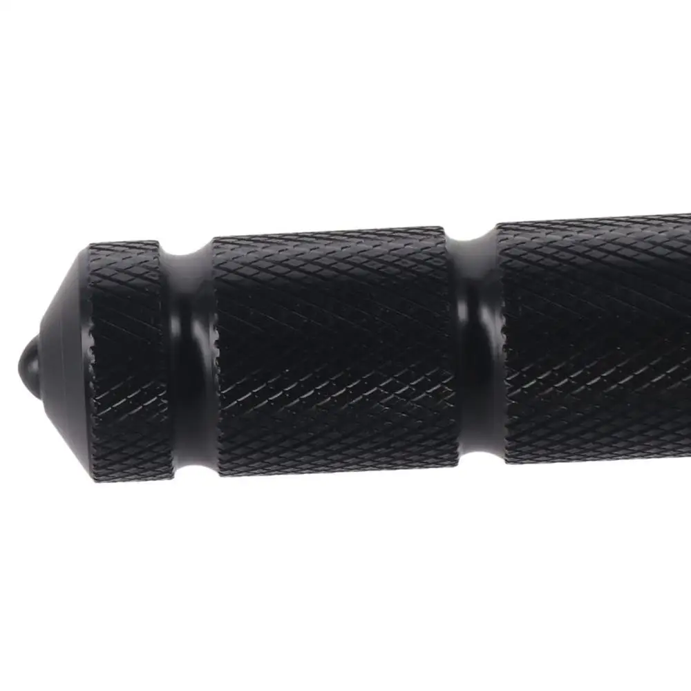 1 Pair 124x23.5mm(4.88x0.93in) Motorcycle Foot Pegs M8x1.25mm Thread Black Foldable Foot Pegs Universal 90 Degree Folding