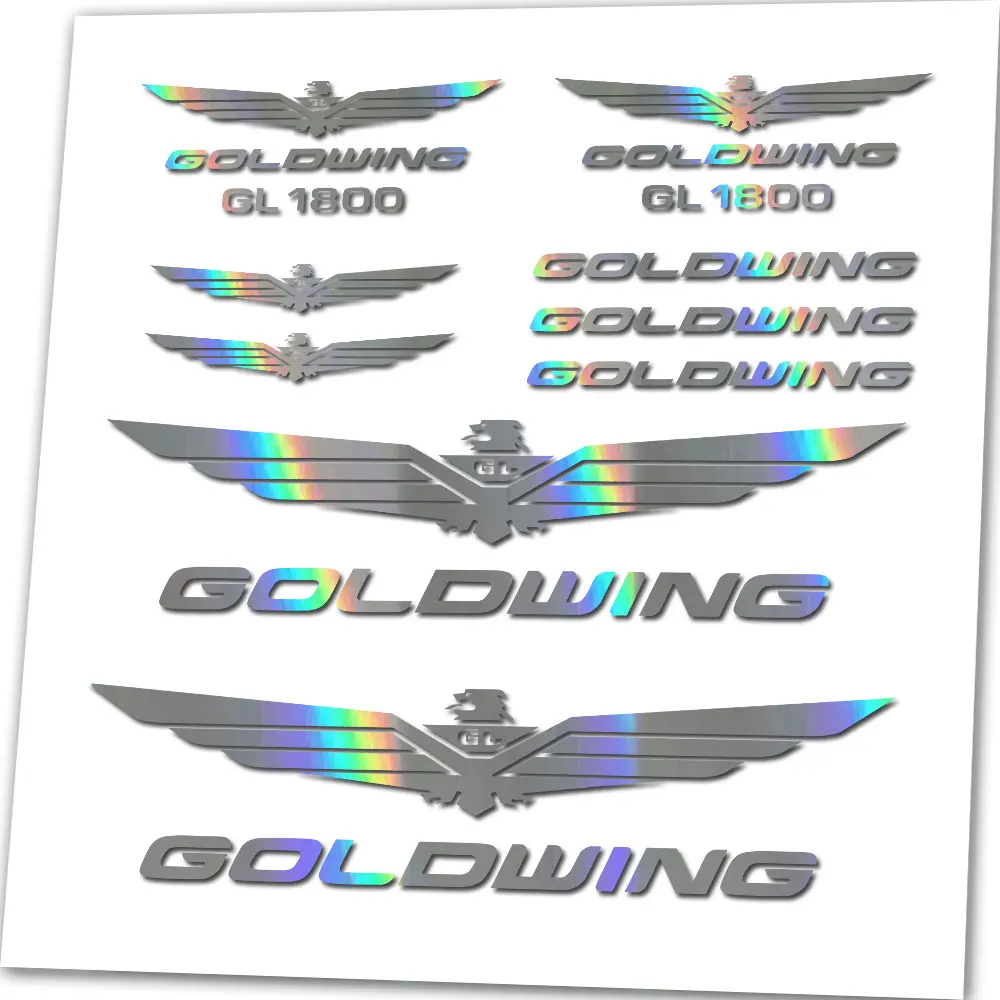 For Honda Goldwing Vinyl Sticker Decal Set replacement GL 1800 Motorbike gold wing