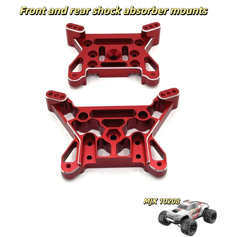 

Кронштейн переднего и заднего амортизатора Mjx RC из алюминия, металлические детали для тюнинга для радиоуправляемой машины 1/10 10208 V1 Little Monster