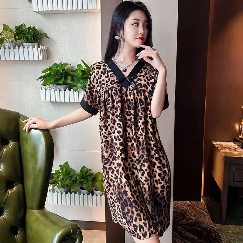 

Nightgowns Women's Clothes Summer Burst Thin Cool Casual Home Loose Cozy High Quality Simple Soft Affordable Sexy Atmosphere