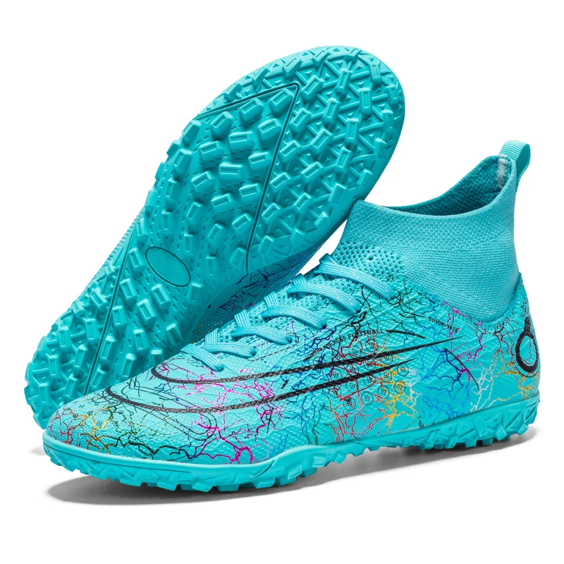 

2025 Football Shoes Professional Football Shoes Tf Broken Nail Outdoor Sports Training Shoes Anti Slip and Wear-Resistant high-q