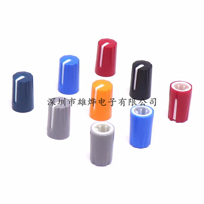 10PCS 10X16.5mm plastic knob d-axis potentiometer knob sound card Amplifier volume adjustment knob D Shaped 270° Inner Hole 6mm - Image 5
