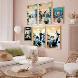 Band O-Oasis D-Definitely M-Maybe Poster Prints Wall Sticker Bedroom Living Home Room Office Decoration Painting Self Adhesive