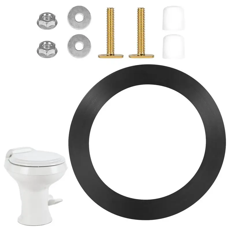 Toilet Seal Gasket Kit Long Lasting Seal Replacement RV Toilet Flush Seal For Good Sealing Easy To Install Leak-Proof Solution