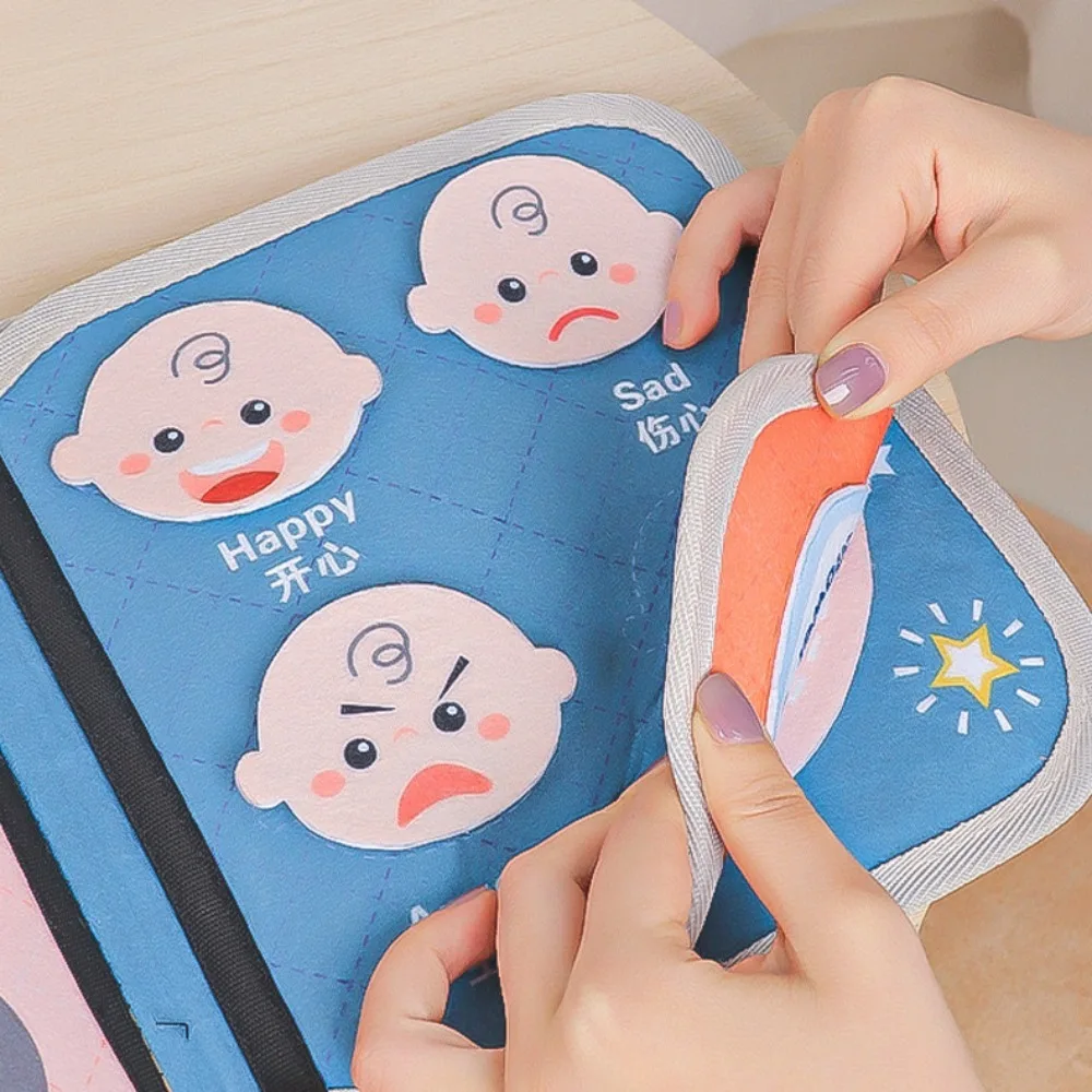 Soft Baby Cloth Book Early Educational Educational Cloth Quiet Book Stereoscopic Cartoon Puzzle Felt Book Kids Gifts