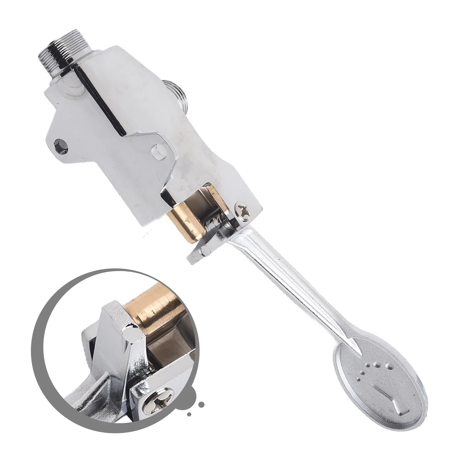 Switch Valve Foot-operated Faucet For Hospitals School Office High-quality Single Cold Switch Replacement Faucet