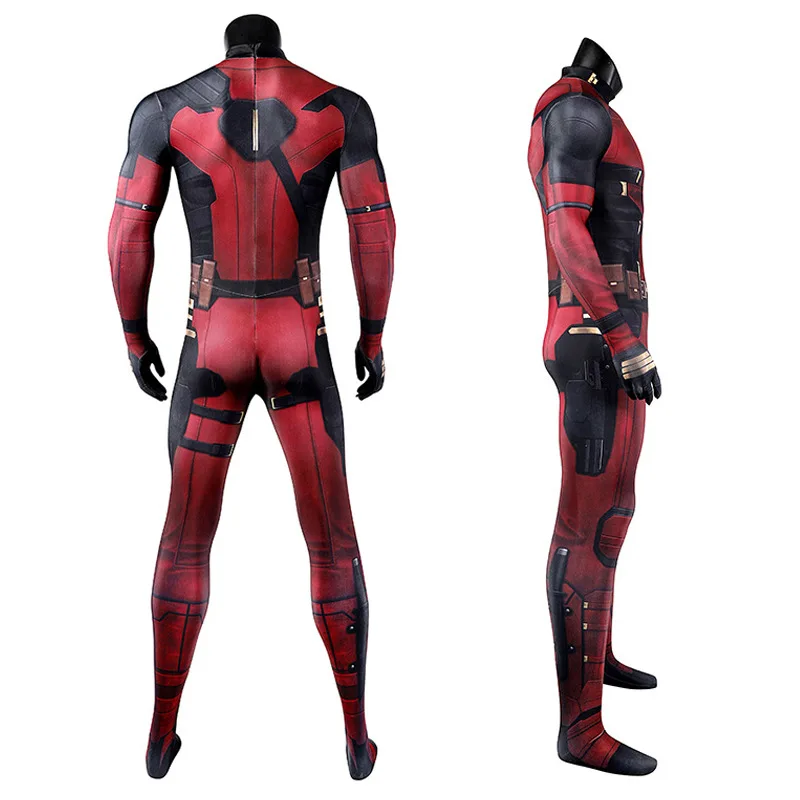 Adult Deadpool Costume Deadpool Kids Suit Cosplay Mask Suit Superhero Child Jumpsuit Halloween Costume Child Jumpsuit Kid Set image 2