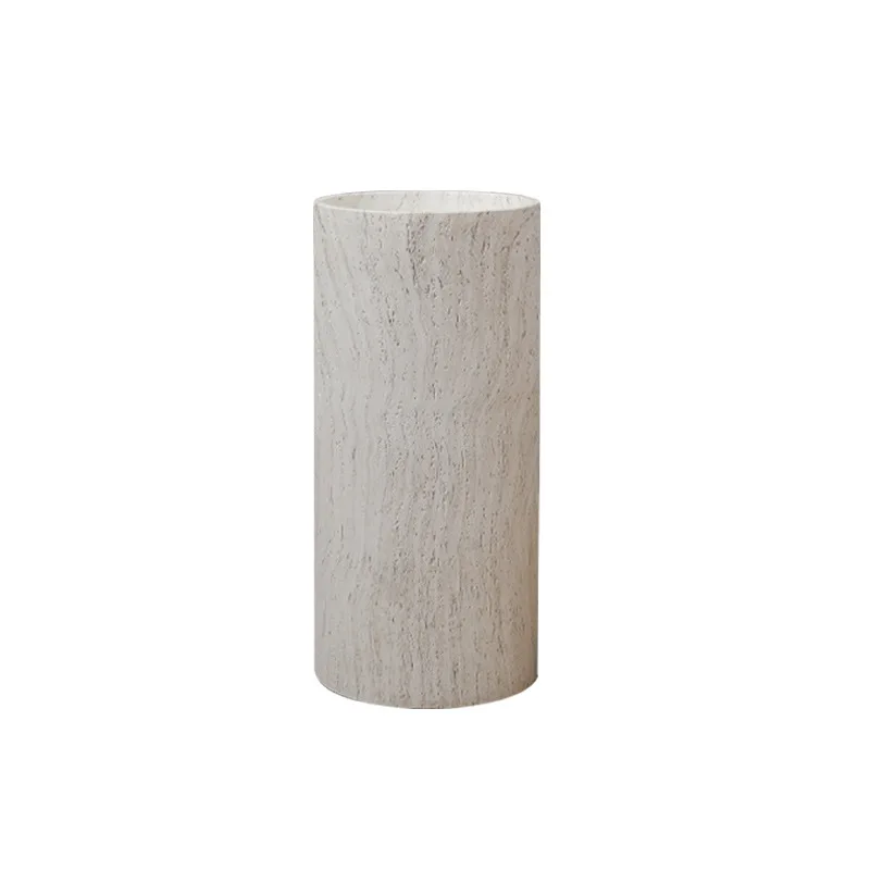 

Artificial stone travertine washbasin column basin, hotel household 40 * 86cm water transfer process cylindrical washbasin
