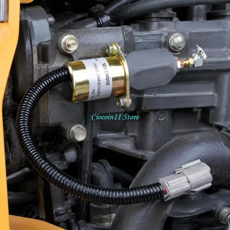 Y1UB Copper Engine Stop Solenoid for R60-5 and R210-5 Equipment Service