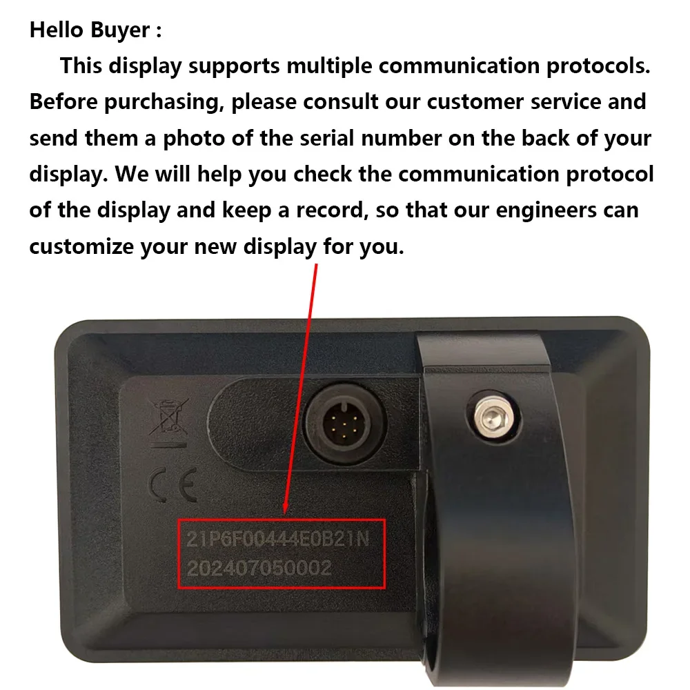 

Nulkomma VINKA Electric Bike Display Screen Meter KD21P 6pin 36V 48V Speed Controller Panel For Ebike MTB Fat Bike Accessories