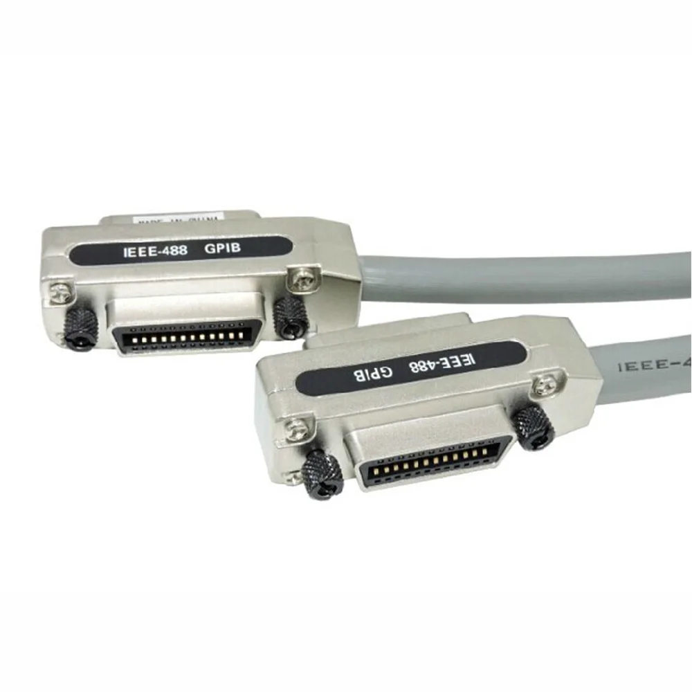 كابل GPIB محمي IEEE-488 مع موصلات GPIB قابلة للتكديس 0.5 م، 1 م، 1.5 م، 3 م، 5 م كابل سلك GPIB