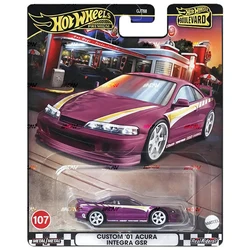 2024-GJT68-107-hrt77  Hot Wheels 1:64 custom 01 acura integra gsr  Metal Diecast Model Toy