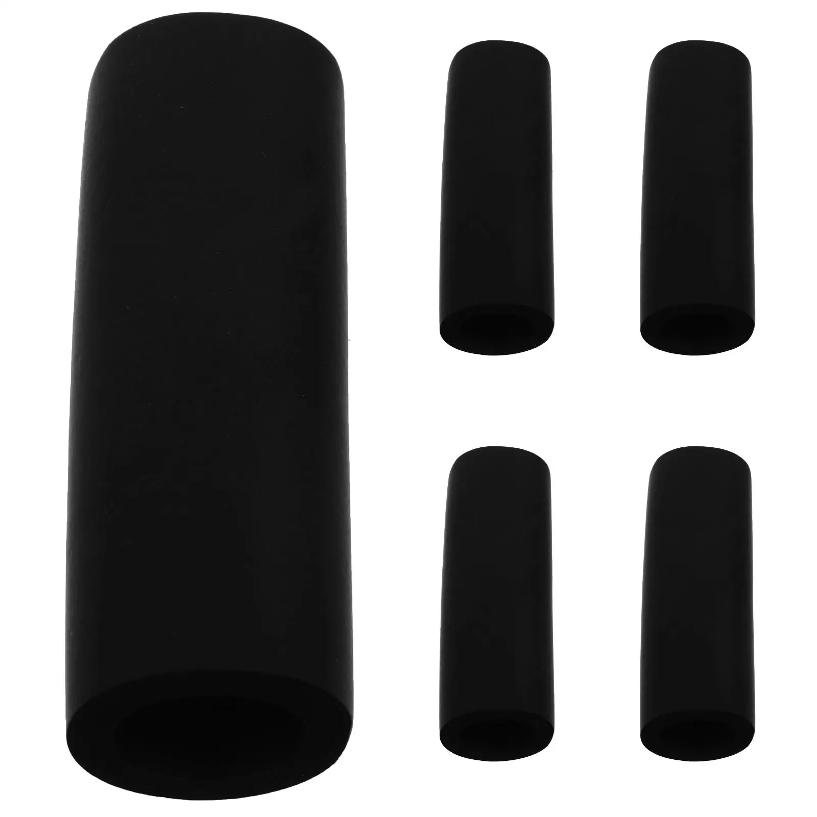 

5pcs Pet Rope Handle Cover Comfortable Grip Non-Slip Dog Leash Sponge Wrap Protective Cat Dog Walking Accessories Black Foam