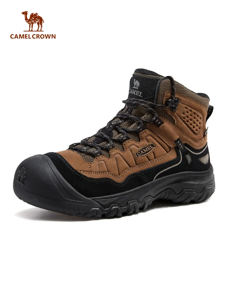Golden Camel Non-slip Wear Resistant Men's Outdoor Hiking Shoes Breathable Splashproof Climbing Sneakers Hunting Mountain Boots