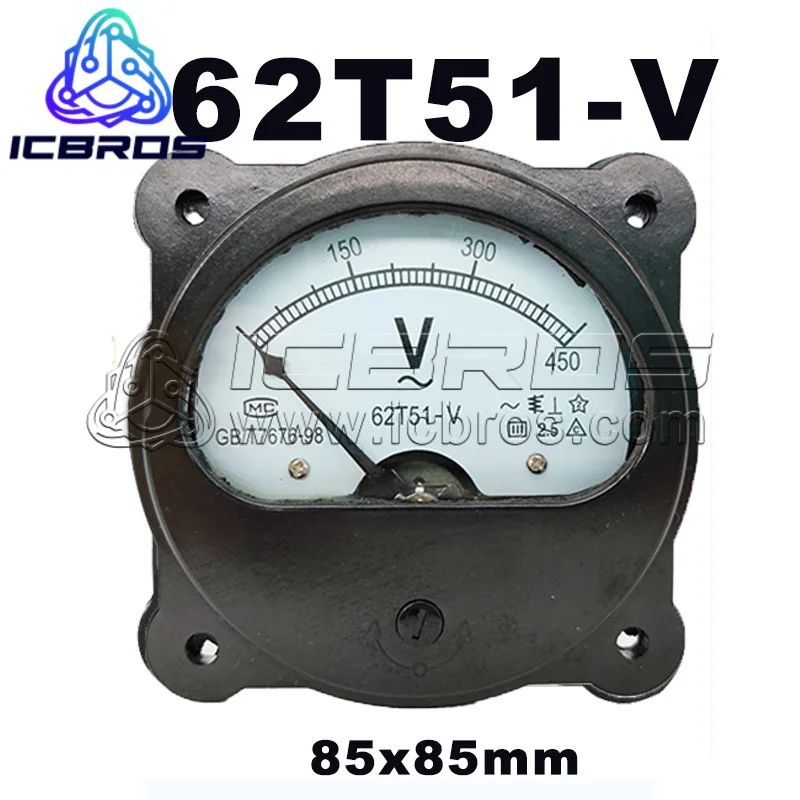 62T51 Pointer Voltmeter 250V 300V 450V 500V