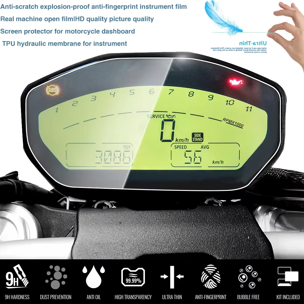 Motorcycle Cluster Scratch Protection Film Screen Protector For DUCATI Monster 797 821 1200 1200R 937