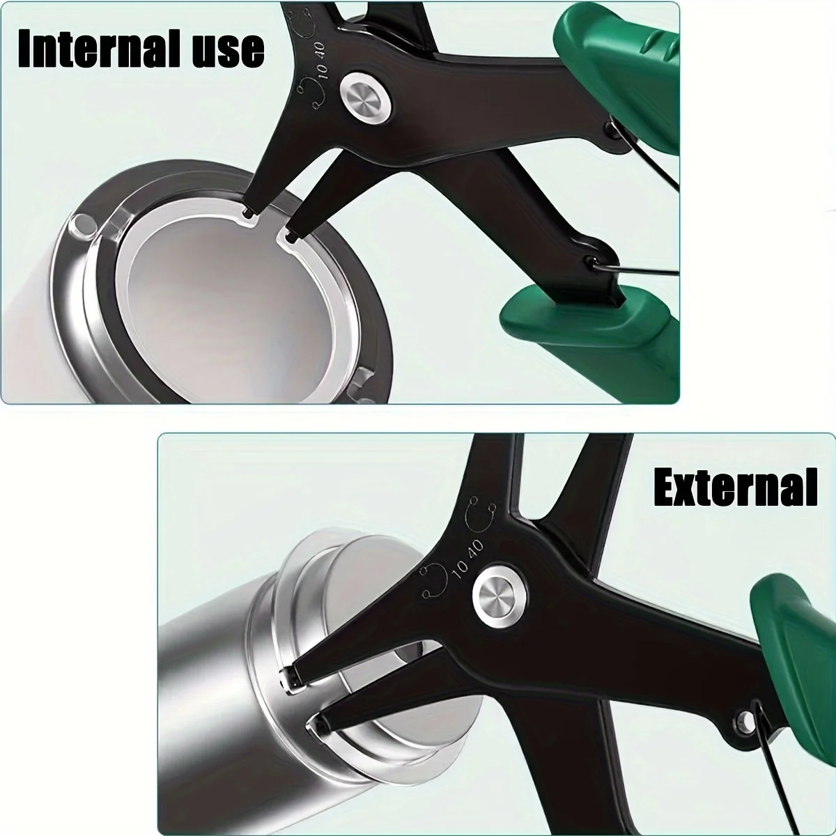 2 in 1 Snap Ring Pliers, Dual-purpose Retaining Ring Pliers C-clip Pliers, Diameter Snap Ring Installation and Removal Tool view 5
