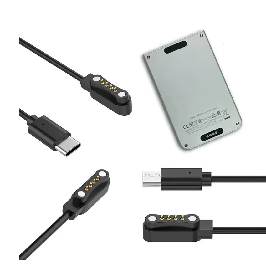 1pc 1m Magnetic Charging Cable AI Voice Recorder Charger for PLAUD Note Pro Accessories
