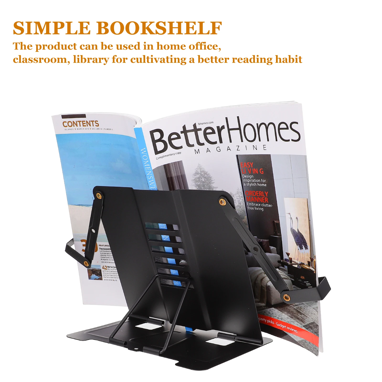 

Book Stand for Desk Reading Rack Bookshelves Desktop Holder Adjustable Bookshelf Child Portable