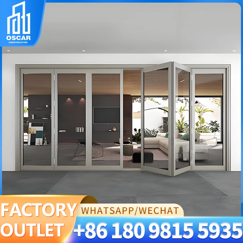 ACE Doors Customized Black Aluminum Insulation Glass Swing Doors Aluminum Profile For Door And Window