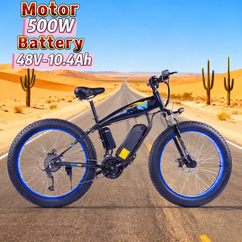 

Hot selling adult E-Bike, 500W brushless motor 48V10.4ah battery electric bicycle magnesium alloy mountain electric bicycle