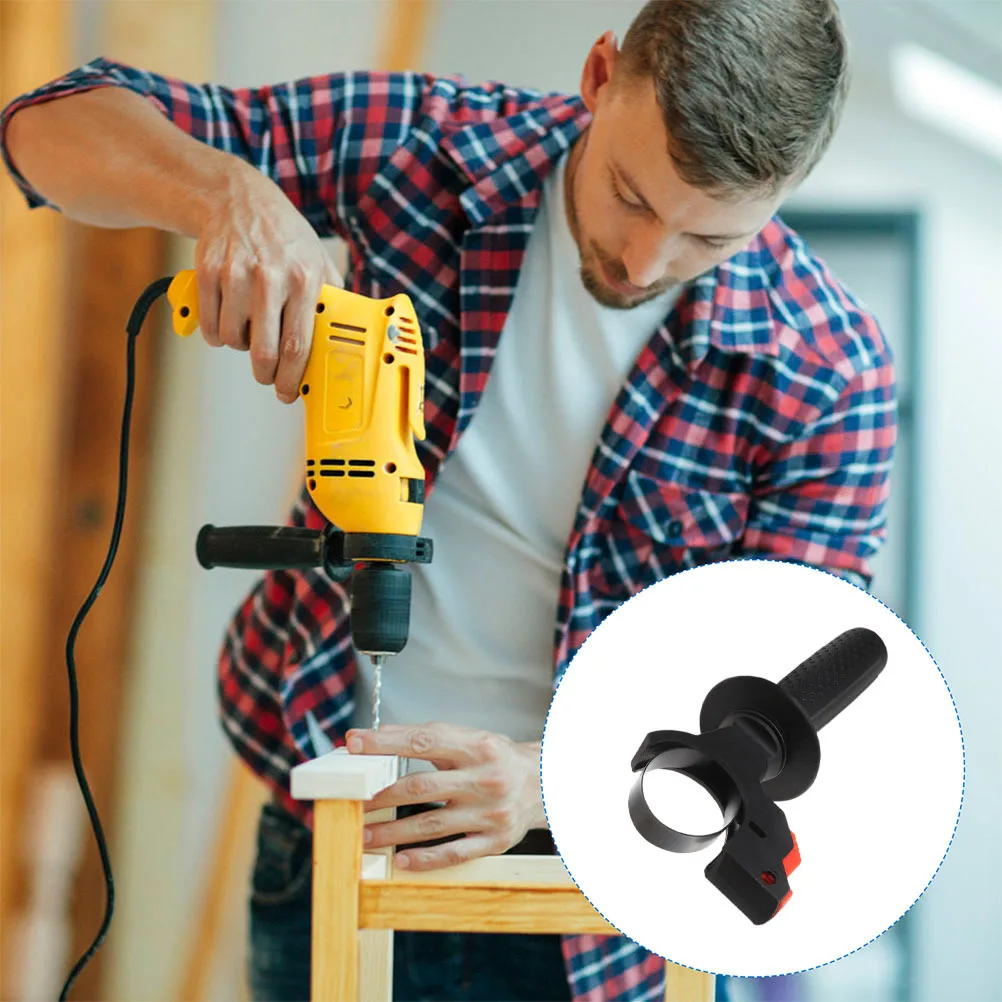 Adjustable Plastic Auxiliary Handle for Hammer Drill Front Side Grip Replacement Stable Comfortable Tool Grip Auxiliary Tool